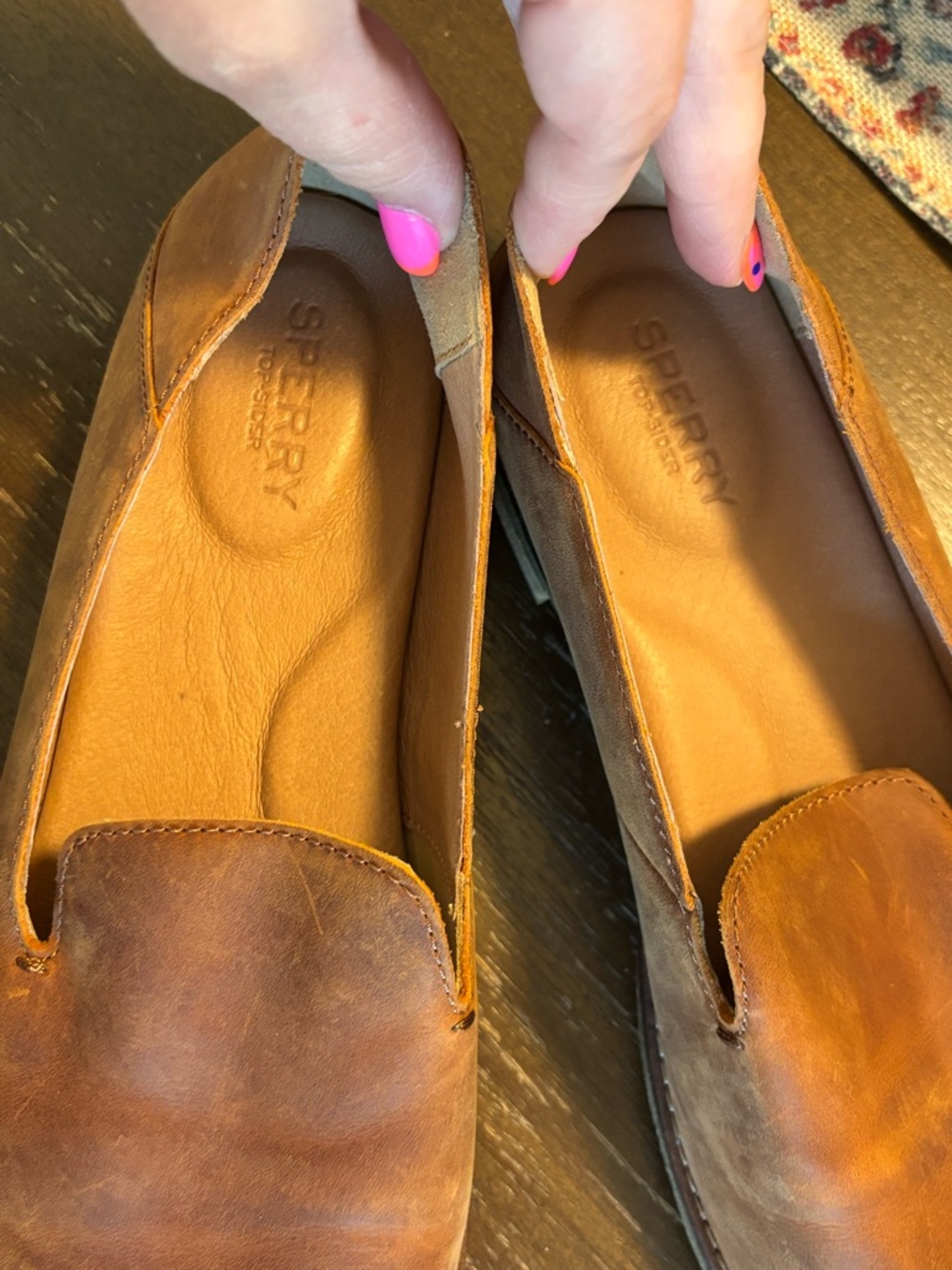 Sperry Top-Sider Seaport Levy Loafer Light Brown Leather - Women’s - EUC - Picture 3 of 6